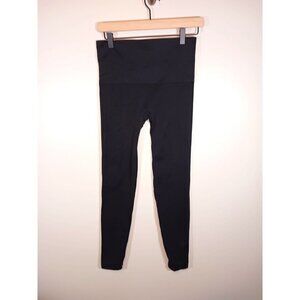 Spanx Black Leggings Nylon/Spandex Blend Size L RN112121